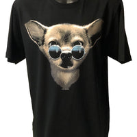 Cool Chihuahua T-Shirt (Black, Regular and Big Sizes)