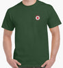 Thirst Aid Beer Left Chest Logo T-Shirt (Forest Green)