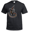 Shannon's Lizard Aboriginal Art T-Shirt (Black)
