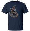 Shannon's Lizard Aboriginal Art T-Shirt (Navy)