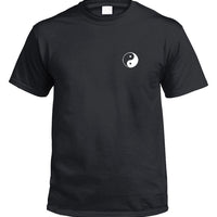 Yin Yang Left Chest Logo T-Shirt (Black)