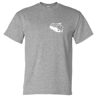 Surf Van Left Chest Logo T-Shirt (Marle Grey)
