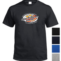 Eggs & Bacon Bay Cafe Tasmania Fake Business Logo T-Shirt (Colour Choices)