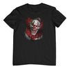 Red Killer Clown T-Shirt (Black, Shortsleeve)