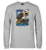 Eagle Mountain Longsleeve T-Shirt (Marle Grey, Regular & Big Sizes)