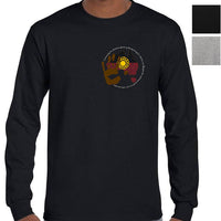 Acknowledgement of Country Left Chest Longsleeve T-Shirt (Colour Choices)