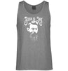 Ned Kelly Such is Life Portrait Mens Singlet (Marle Grey) - Big Sizes