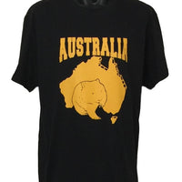 Australian Wombat T-Shirt (Black, Regular and Big Sizes)