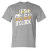 It's Beer O'Clock T-Shirt (Marle Grey, Regular & Big Mens Sizes)