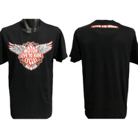 Live To Ride T-Shirt (Double-Sided, Black, Regular and Big Sizes)