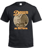 Down on the Farm Tractor T-Shirt (Black, Regular and Big Sizes)
