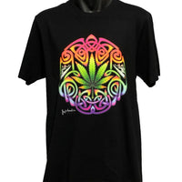 Celtic Smokes Psychedelic Pot T-Shirt (Black, Regular & Big Sizes)