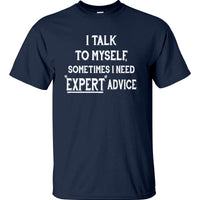 Talk To Myself for Expert Advice T-Shirt (Navy)
