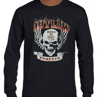 Outlaw Forever Longsleeve T-Shirt (Black, Regular and Big Sizes)