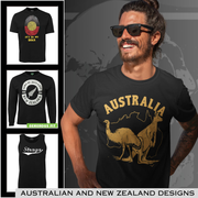 Big Men's Australia and New Zealand Theme T-Shirts, Singlets and Hoodies