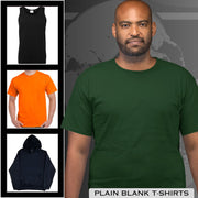 Big Men's Plain Blank T-Shirts, Singlets and Hoodies