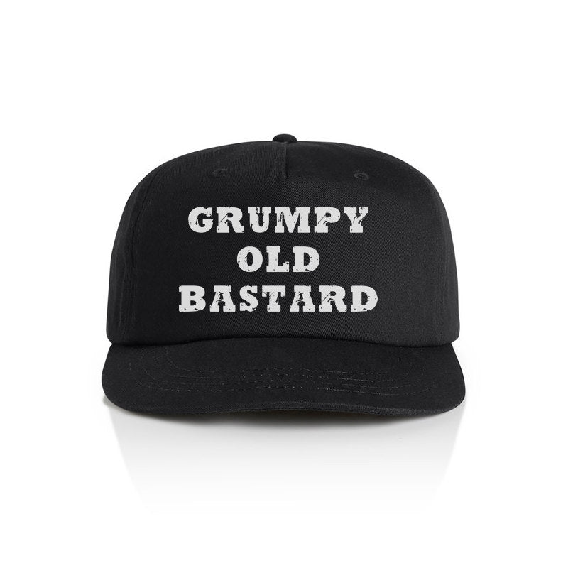 Grumpy Old Bastard Surf Cap (Black)