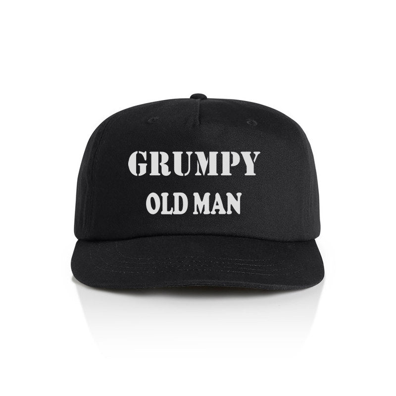 Grumpy Old Man Surf Cap (Black)
