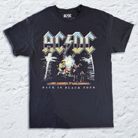 AC/DC Back In Black Onstage T-Shirt (Black, Regular & Big Sizes)