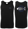 Primal Surf Mens Singlet (Black, Double-Sided)