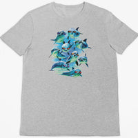 Mod Squad Dolphins T-Shirt (Marle Grey)
