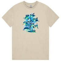 Mod Squad Dolphins T-Shirt (Sand - Bigger Sizes)