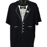 Bow Tie Tuxedo T-Shirt (Black, Regular and Big Mens Sizes)