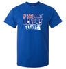 Love it or Leave Australian Flag T-Shirt (Royal Blue)