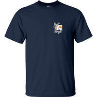 Lest We Forget Left Chest Logo T-Shirt (Navy)