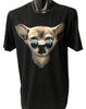 Cool Chihuahua T-Shirt (Black, Regular and Big Sizes)