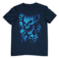 Blue Skulls T-Shirt (Navy, Shortsleeve)