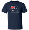 Bloody Oath! Australian Flag T-Shirt (Navy Blue, Regular and Big Sizes)