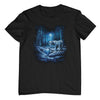 Snow Tiger T-Shirt (Black, Shortsleeve)