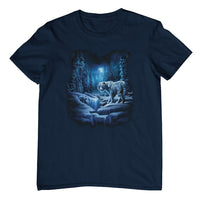 Snow Tiger T-Shirt (Navy, Shortsleeve)