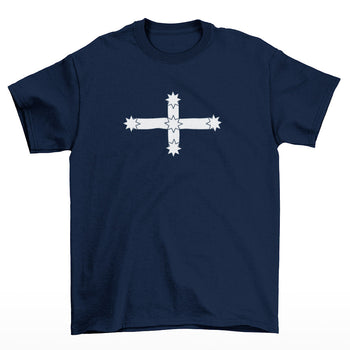 Eureka Flag T-Shirt (Navy Blue, Regular and Big Sizes)