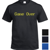 Game Over Retro Gaming T-Shirt (Colour Choices)