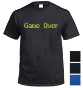 Game Over Retro Gaming T-Shirt (Colour Choices)