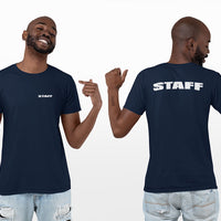 Event Staff T-Shirt (Navy, Double-Sided)