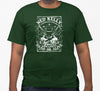 Ned Kelly Wanted Dead or Alive T-Shirt (Bottle Green, White Print)