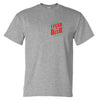 I Fear No Beer Left Chest Logo T-Shirt (Marle Grey)
