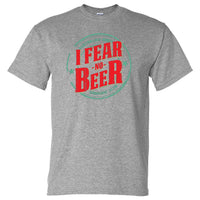 Aussie Beer Drinkers I Fear No Beer T-Shirt (Marle Grey)