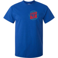 I Fear No Beer Left Chest Logo T-Shirt (Royal Blue)