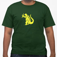 Godzilla No Flying T-Shirt (Bottle Green)