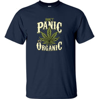 Don't Panic, It's Organic Pot T-Shirt (Navy)