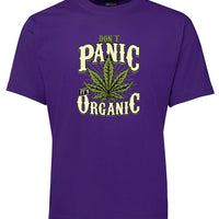 Don't Panic, It's Organic Pot T-Shirt (Purple, Regular & Limited Big Sizes)
