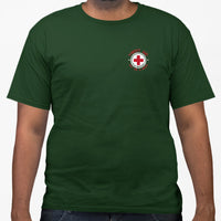Thirst Aid Beer Left Chest Logo T-Shirt (Bottle Green)
