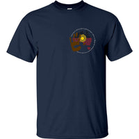 Acknowledgement of Country Left Chest Logo T-Shirt (Navy)