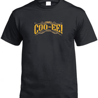 Aussie Slang Coo-ee T-Shirt (Black)