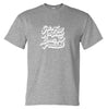 Aussie Slang Kangaroos Loose in Top Paddock T-Shirt (Marle Grey)