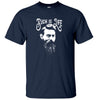 Ned Kelly Such is Life Portrait T-Shirt (Navy, White Print)